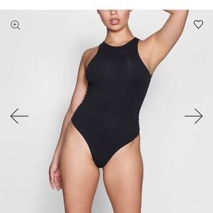 Skims Black High-Neck Bodysuit